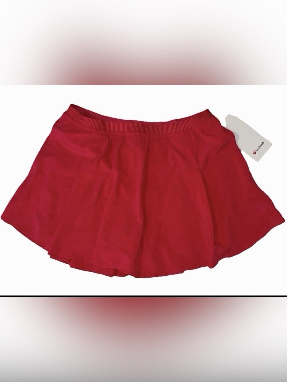 NWT*LULULEMON*SIZE 10*NARROW WAIST BAND TENNIS SKIRT*AUTHENTIC*CHERRY MIST